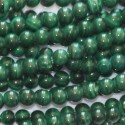 Malachite 3 mm environ perle ronde A+ Zaïre