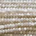 Mother-of-pearl 4 mm washer faceted - BeauMonde Bijoux