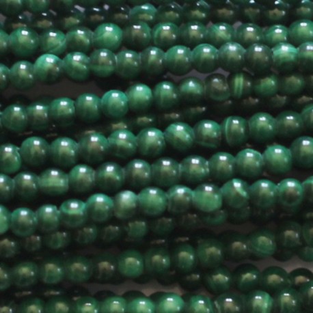 BeauMonde Bijoux - Malachite 2 mm perle ronde A Congo