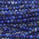 Lapis lazuli bead 2 mm round faceted