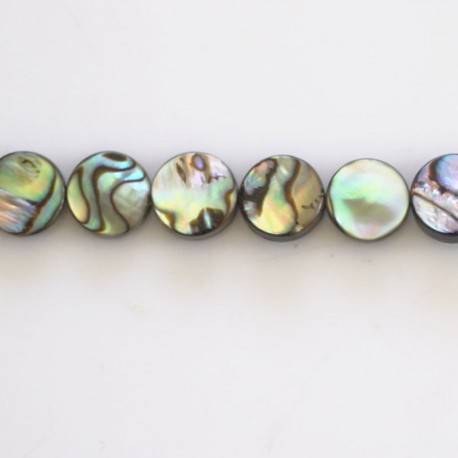 Abalone 8 mm medallion New Zealand - BeauMonde Bijoux
