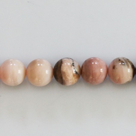 Opal pink 10 mm round bead Peru - BeauMonde Bijoux