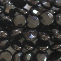 Agate black 6 mm faceted medallion - BeauMonde Bijoux