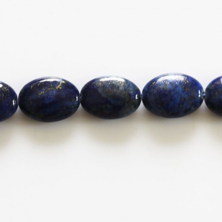 Lapis lazuli 10 x 14 mm flat oval - BeauMonde Bijoux