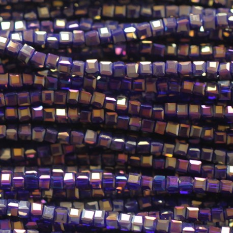 Glass square 3x3 mm - BeauMonde Bijoux