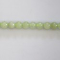 BeauMonde Bijoux - New jade 6/6.5 mm perle ronde A (Bowénite) Chine