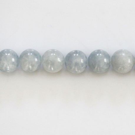 Blue calcite 8 mm round bead - BeauMonde Bijoux
