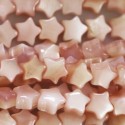 Mother-of-pearl 6 mm pink star