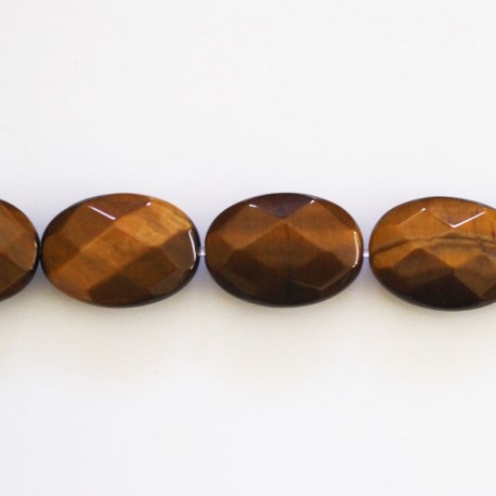 Tiger eye 10x14 mm faceted oval - BeauMonde Bijoux