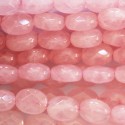Quartz pink 6x8 mm oval faceted