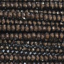Hematite 2x3 mm faceted washer
