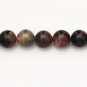 Tourmaline 10 mm round mixed bead - BeauMonde Bijoux