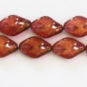Perle 18x12 mm ovale twistée Bohème