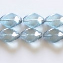 Perle 18x12 mm ovale twistée Bohème