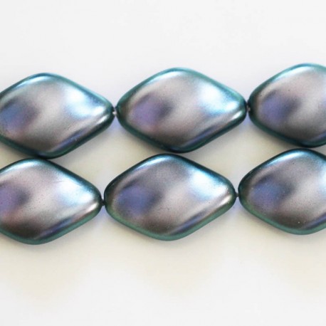 BeauMonde Bijoux - Perles 12x18 mm ovales twistees nacrées Bohème