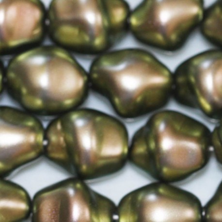 Bohemian beads 12x8 mm baroque mother-of-pearl - BeauMonde Bijoux