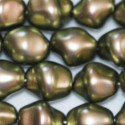 Bohemian beads 12x8 mm baroque mother-of-pearl - BeauMonde Bijoux