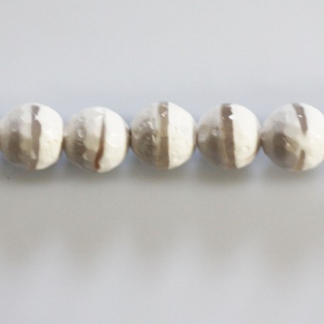 BeauMonde Bijoux - Agate 10 mm perle ronde facettée