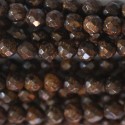 BeauMonde Bijoux - Bronzite 4 mm perle ronde facettée A Brésil