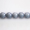 Angélite 10 mm environ perle ronde A+ Pérou
