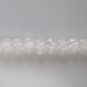 BeauMonde Bijoux - Agate blanche 6 mm perle ronde facettée qualité A Inde