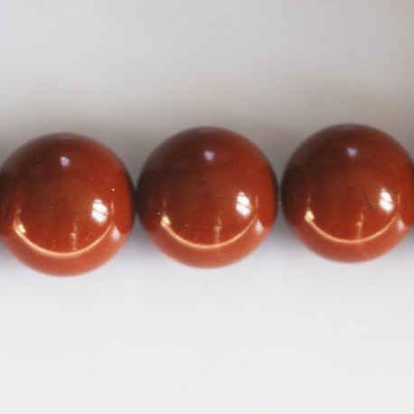 Jasper red 14 mm round bead Africa - BeauMonde Bijoux