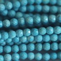 Howlite turquoise 3 mm faceted round bead - BeauMonde Bijoux