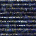 Lapis lazuli 2x4 mm roundel heishi