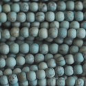 Howlite turquoise 4 mm round matte bead