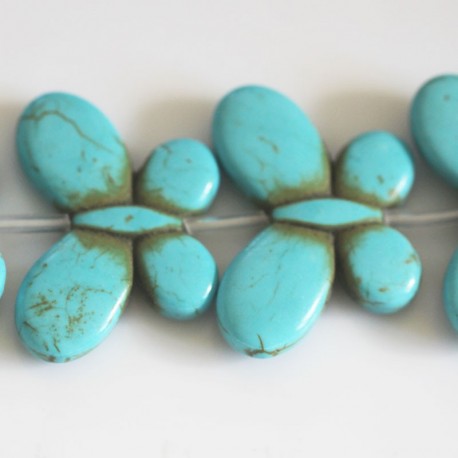 Howlite 35x25 mm butterfly - BeauMonde Bijoux