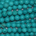 BeauMonde Bijoux - Howlite 4 mm perle ronde (nouvelle turquoise)