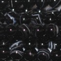 Agate 4 mm round bead black veined white