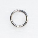 Ring 9 mm round open titanium color - BeauMonde Bijoux