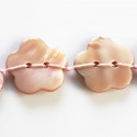 Mother-of-pearl pink 19 mm button flower