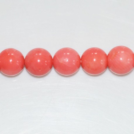 Sea bamboo 10 mm orange round bead - BeauMonde Bijoux