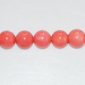 Sea bamboo 10 mm orange round bead