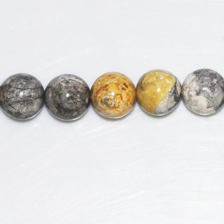 Jasper sky eye 10 mm round bead - BeauMonde Bijoux