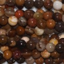 Jaspe opalite wood 4 mm environ perle ronde USA