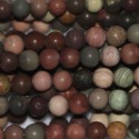 Imperial jasper 4 mm round matte bead