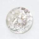 Nacre 17 mm médaillon mini dentelle