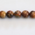 BeauMonde Bijoux - Jaspe vénus 10 mm environ perle ronde jaunâtre A Australie