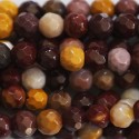 Mokaite 4 mm perle ronde facettée A Australie