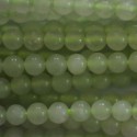 New jade 4 mm perle ronde A (Bowénite) Chine