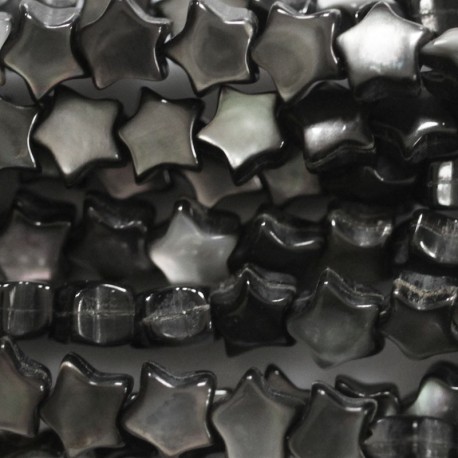 Star 5/6 mm grey mother-of-pearl - BeauMonde Bijoux