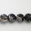 Agate 12 mm round faceted bead