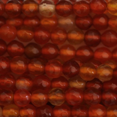 BeauMonde Bijoux - Agate 4 mm perle ronde facetée