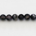 Agate 8 mm perle ronde facettée