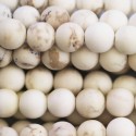 Magnesite 6 mm matte round bead