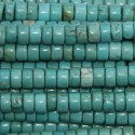 Howlite 2/3x4 mm straight turquoise washer - BeauMonde Bijoux