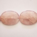 Quartz rose 25X38 mm environ ovale plat A Brésil